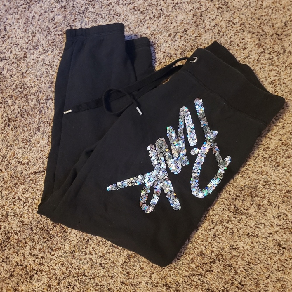 Victoria's Secret PINK blingy sequined sweat pants